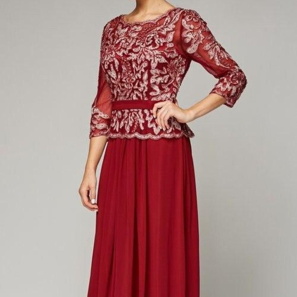 Illusion A-Line Mother of the Bride Dress JT634